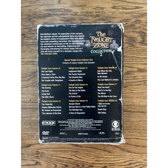 The Twilight Zone DVD Box Set Collection 2 Volumes 10-18 Pre-Owned - Picture 9 of 10